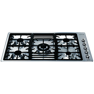 Smeg PGF95-4 Gas Hob, Stainless Steel